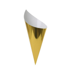 Metallic Gold Cones 10pk - The Party Room