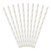 Gold Daisy Straws - The Party Room
