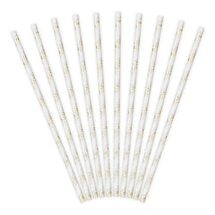 Gold Daisy Straws - The Party Room