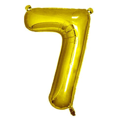 Gold Giant Foil Number Balloon - 7 - The Party Room