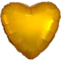 Metallic Gold Heart Foil Balloons - The Party Room