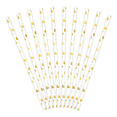 Gold Heart Straws - The Party Room