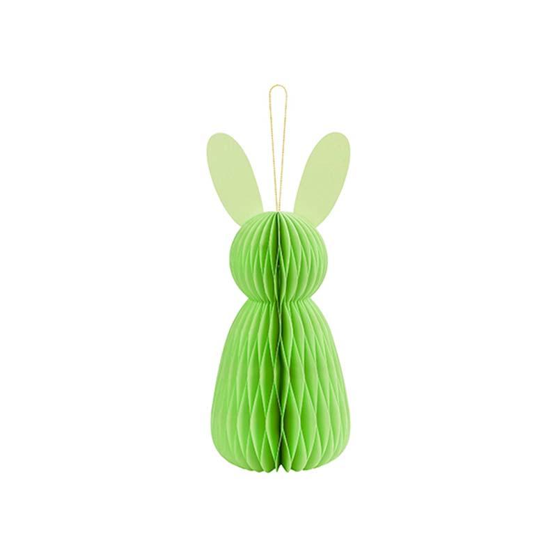 Light Green Bunny Honeycomb Decoration - The Party Room