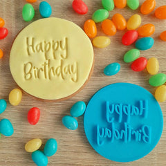 Happy Birthday Fondant Stamp - The Party Room
