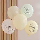 Pastel Happy Easter Balloons 5pk - The Party Room