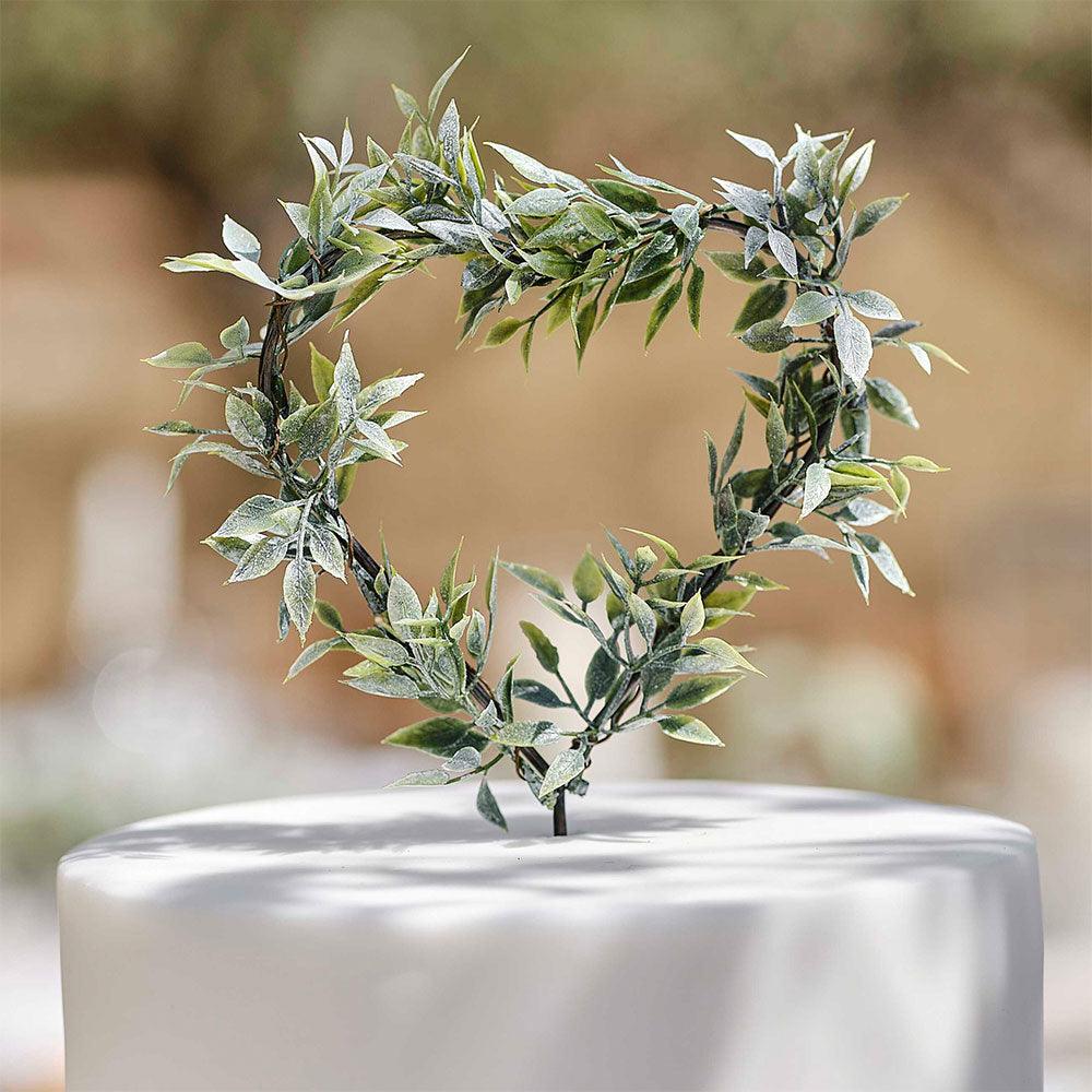 Foliage Heart Wedding Cake Topper - The Party Room