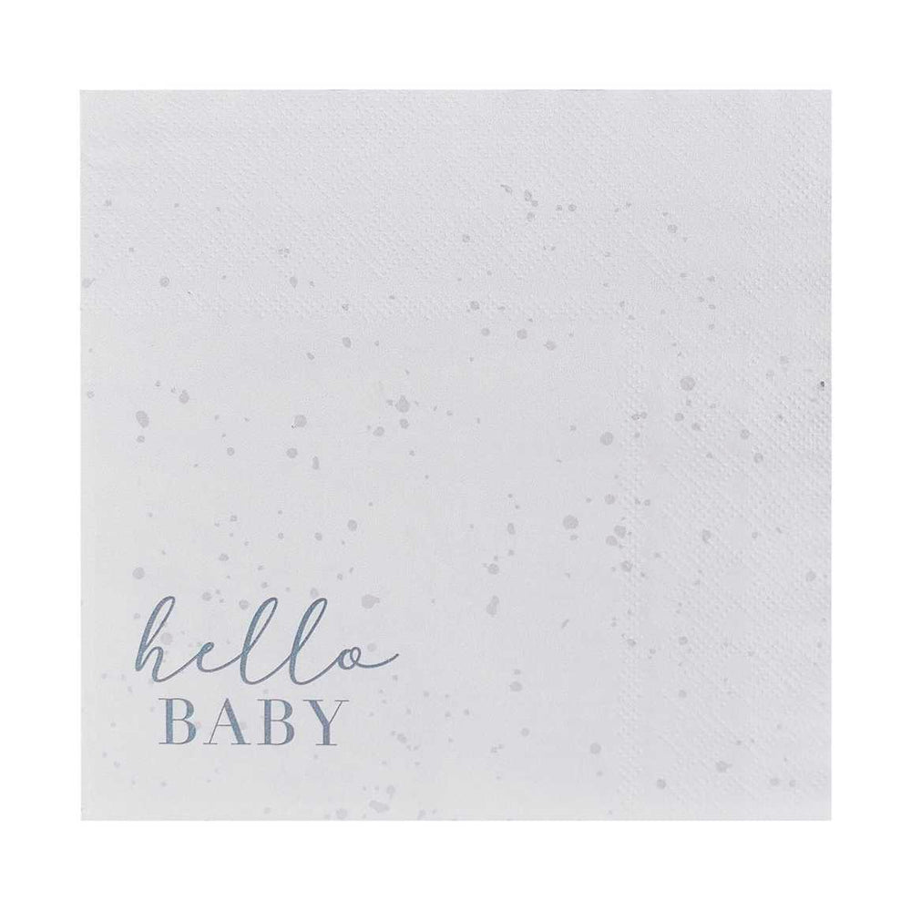 Hello Baby Neutral Baby Shower Napkins 16pk - The Party Room