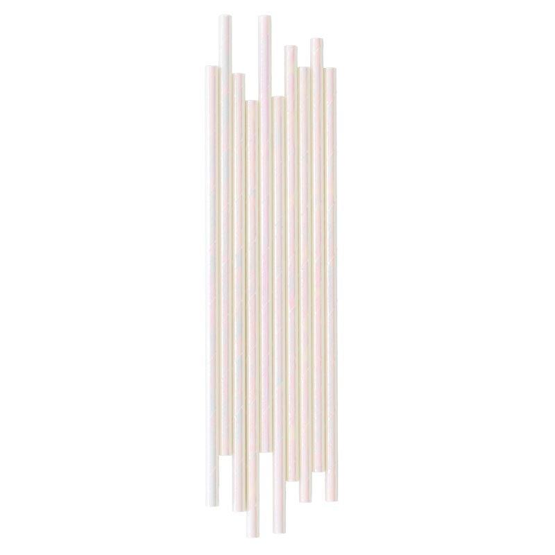 Iridescent Paper Straws 24pk - The Party Room