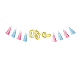 Gender Reveal it's a... Tassel Garland - The Party Room