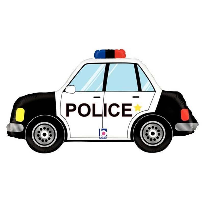 Jumbo Police Car Foil Balloon - The Party Room