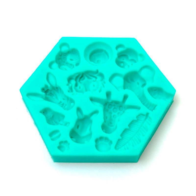 Jungle Animals Silicone Mould - The Party Room