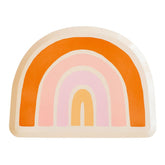 Boho Rainbow Shaped Plates 8pk - The Party Room
