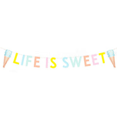 Pastel Ice Cream Banner - The Party Room
