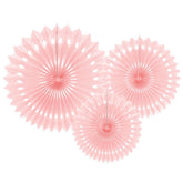 Light Pink Paper Fans - The Party Room