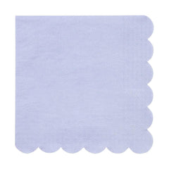 Soft Lilac Scalloped Napkins 20pk - The Party Room