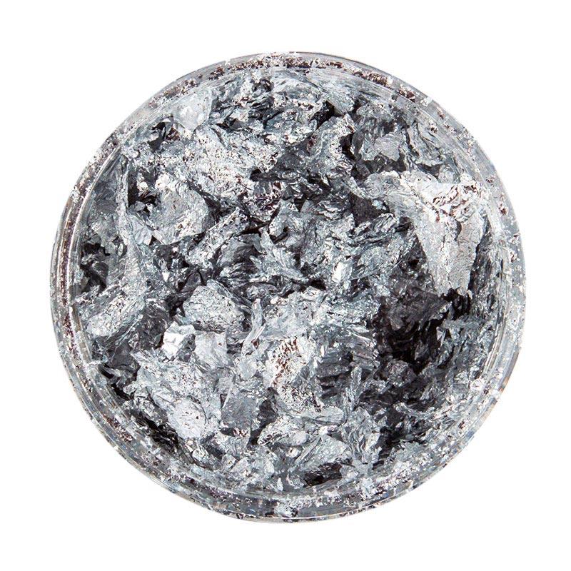 Loose Silver Leaf Flakes - The Party Room