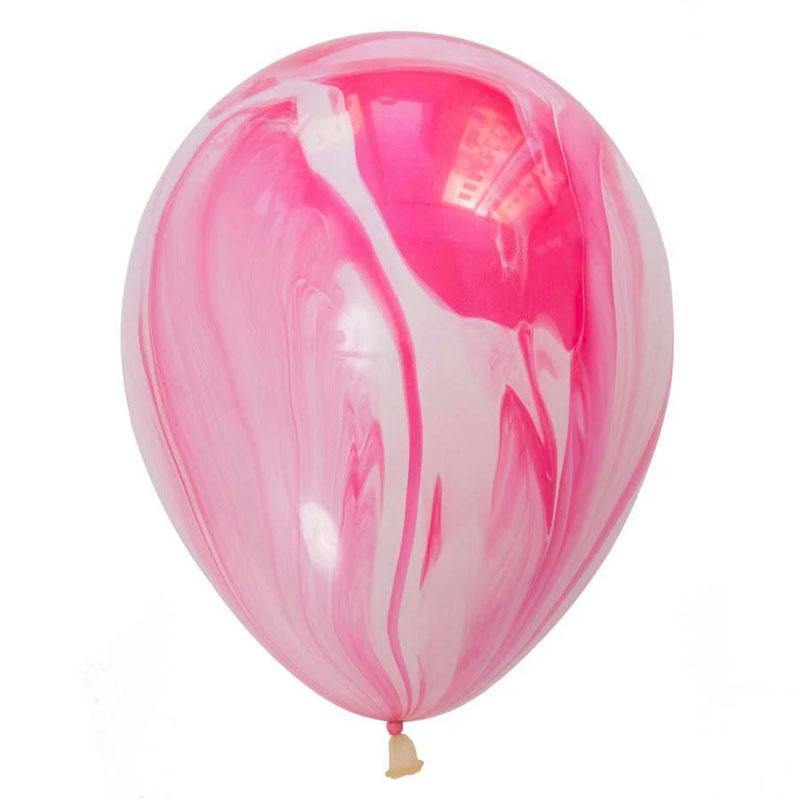 Red & White SuperAgate Balloons - The Party Room