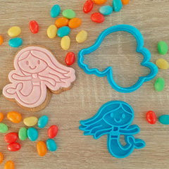 Mermaid Cookie Cutter & Fondant Stamp - The Party Room