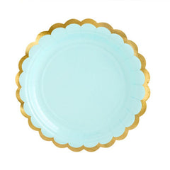 Mint Scalloped Plates 6pk - The Party Room