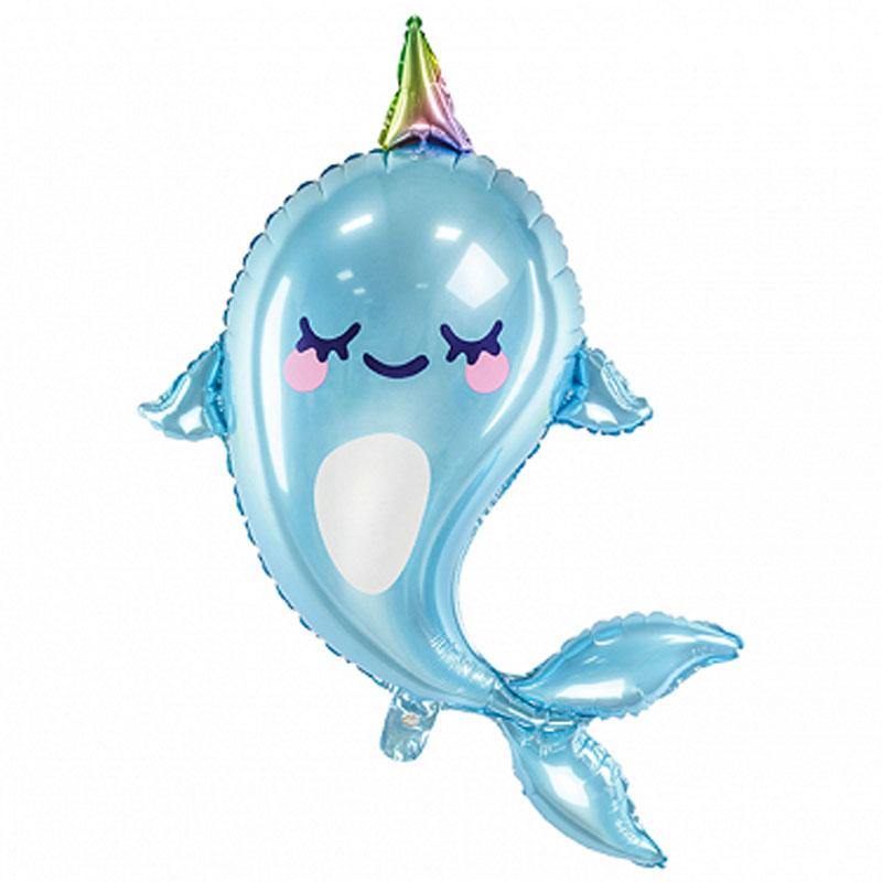 Jumbo Narwhal Foil Balloon - The Party Room
