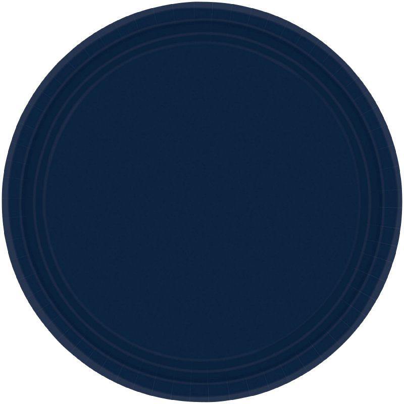 Large Navy Plates (20 Pack) - The Party Room