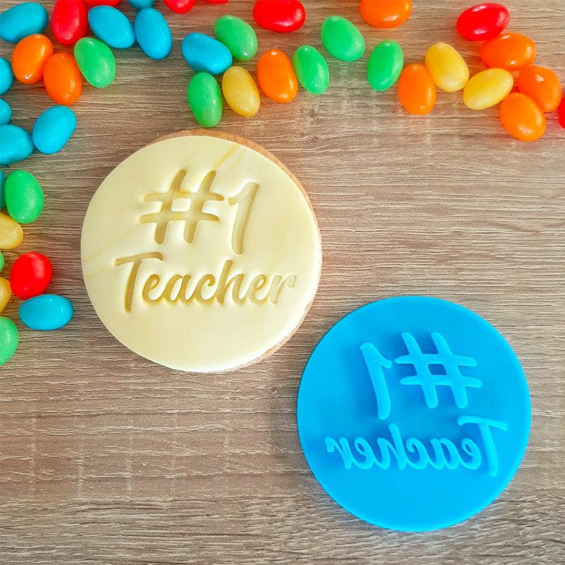 #1 Teacher Fondant Stamp - The Party Room