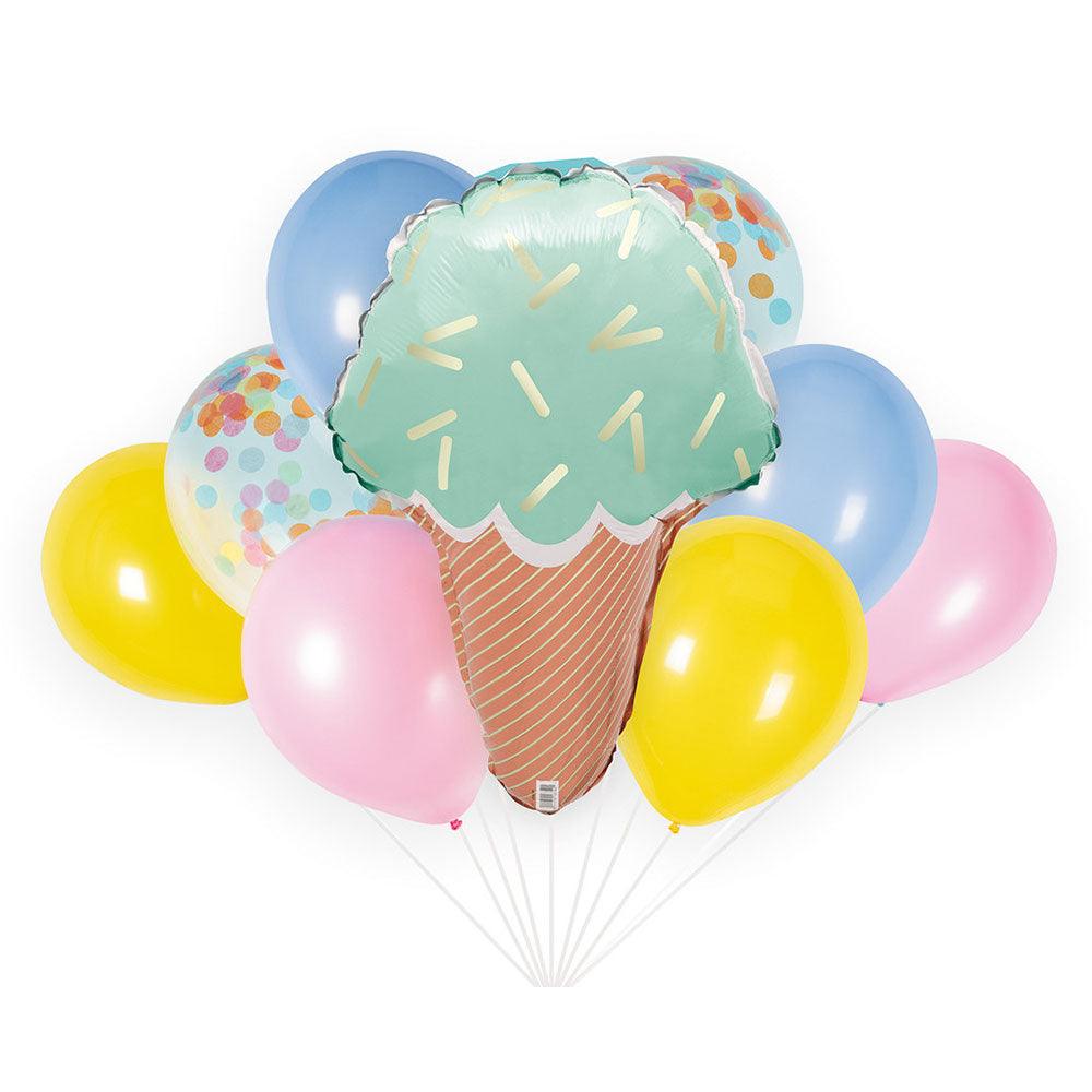 Pastel Ice Cream Balloon Bouquet Kit - The Party Room
