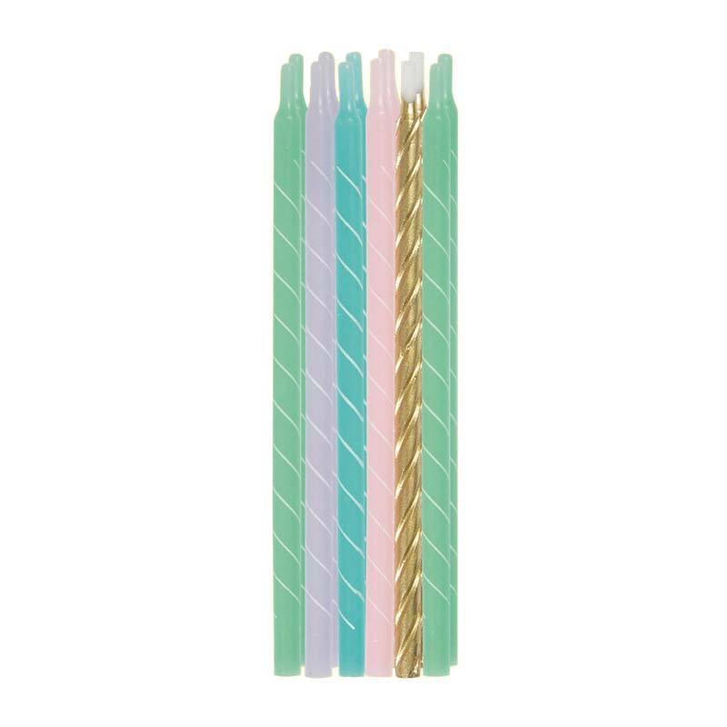 Pastel Spiral Candles - The Party Room