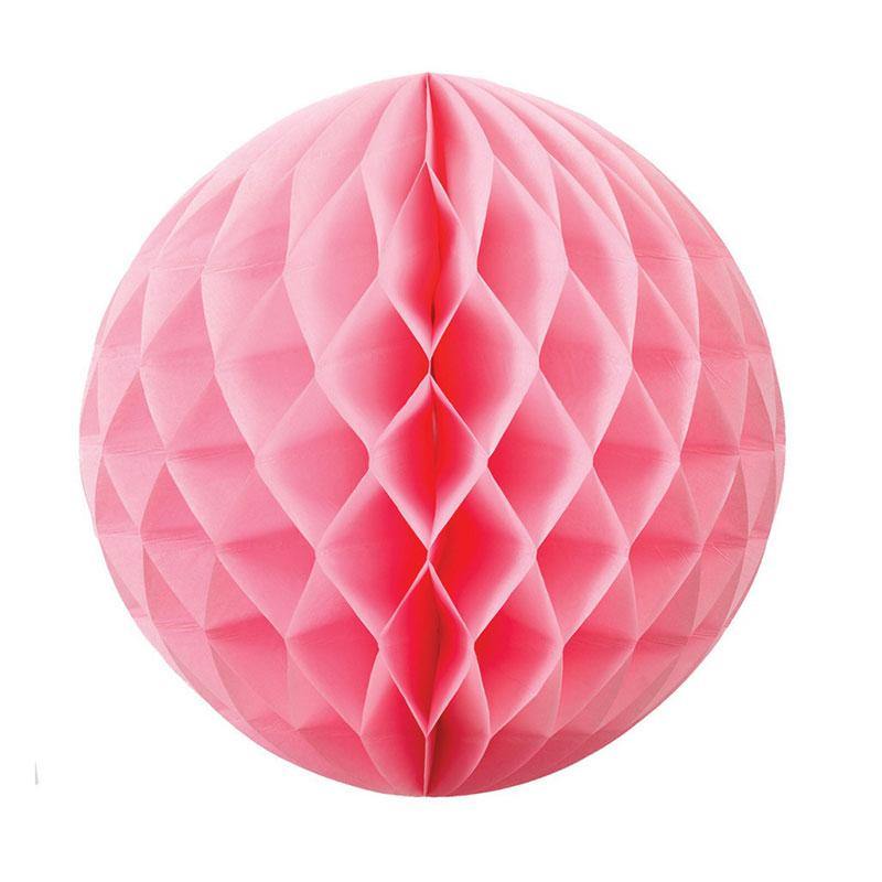 Pastel Pink Honeycomb Balls 25cm - The Party Room