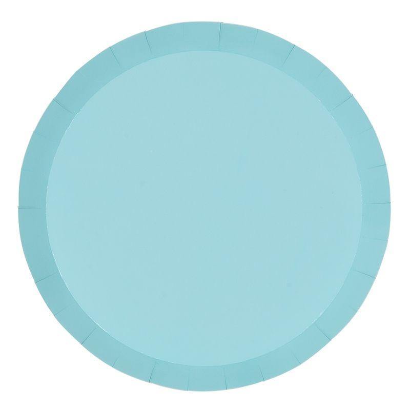 Pastel Blue Large Plates (10 Pack) - The Party Room