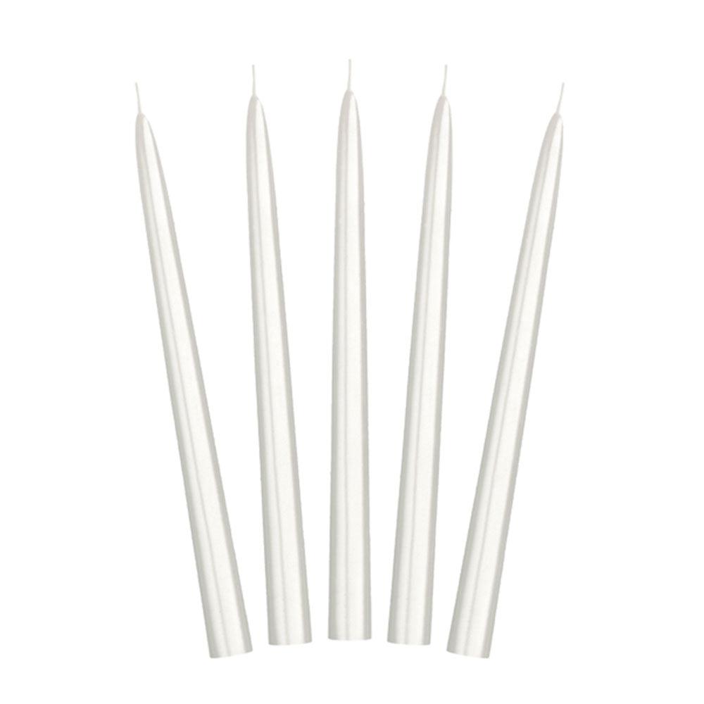 Metallic Pearl Taper Dinner Candles 10pk - The Party Room