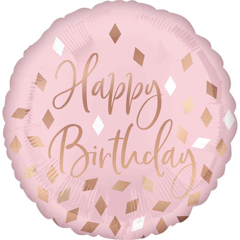 Blush Birthday Foil Balloon - The Party Room