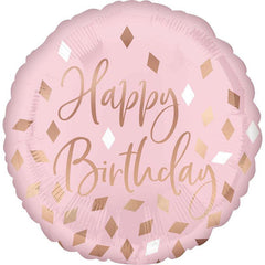Blush Birthday Foil Balloon - The Party Room