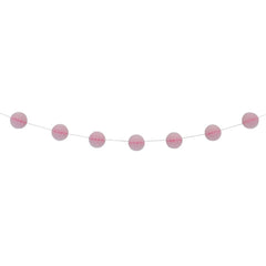 Pink Honeycomb Ball Garland - The Party Room
