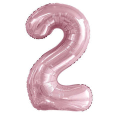 Pink Giant Foil Number Balloon - 2 - The Party Room