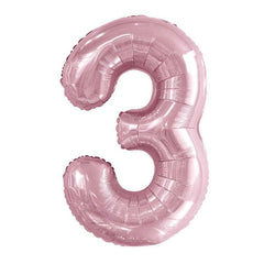 Pink Giant Foil Number Balloon - 3 - The Party Room