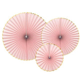Light Pink Rosettes 3pk - The Party Room