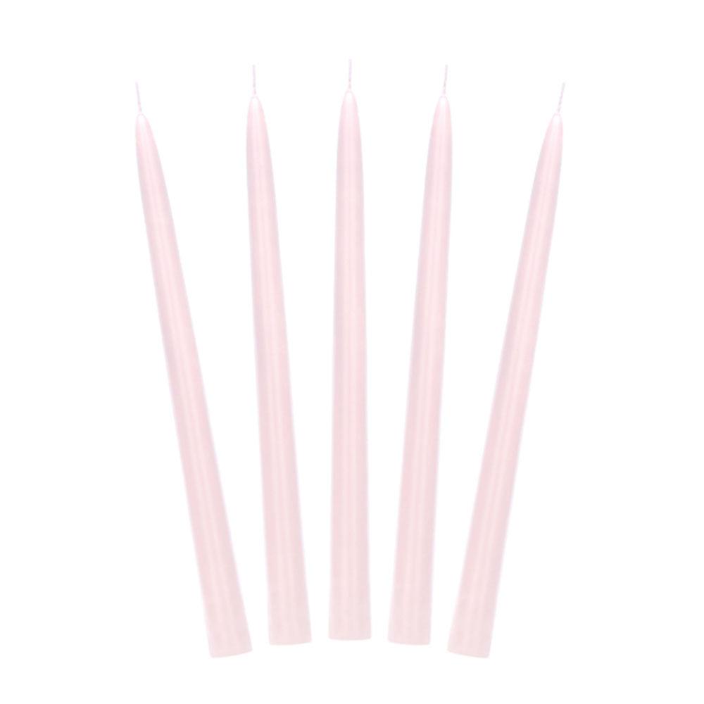 Light Pink Taper Dinner Candles 10pk - The Party Room