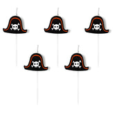 Pirate Birthday Candles 5pk - The Party Room