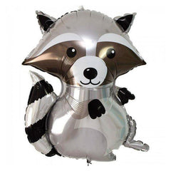 Jumbo Woodland Racoon Foil Balloon - The Party Room
