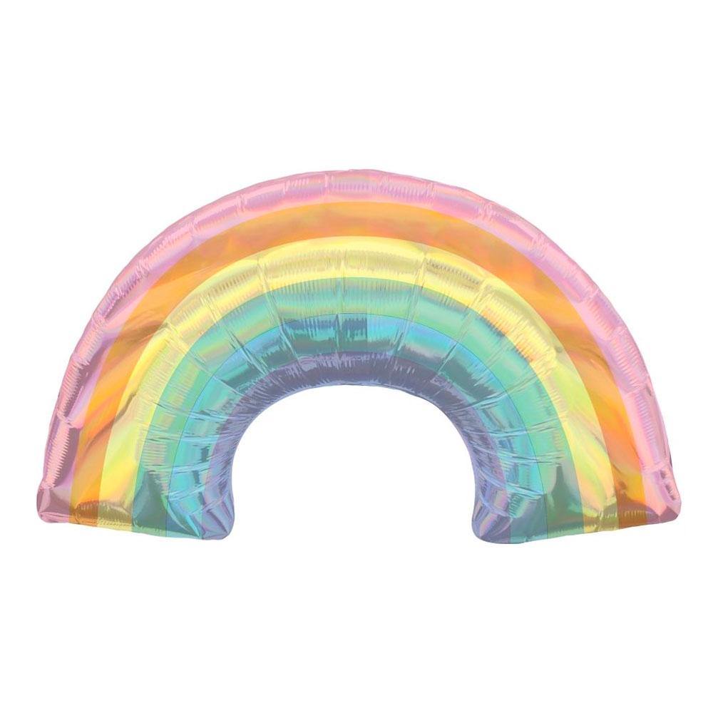 Holographic Pastel Rainbow Foil Balloon - The Party Room