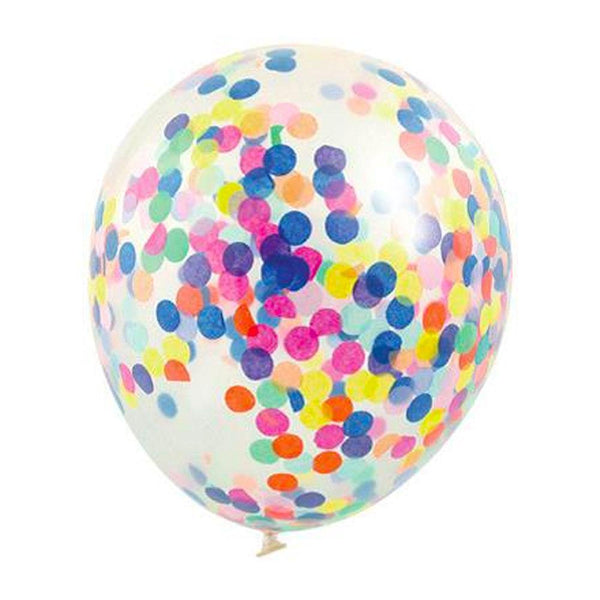 Confetti Balloons Rainbow (3 Pack) The Party Room NZ
