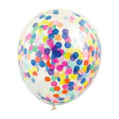 Confetti Balloons - Multi Colour - The Party Room