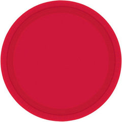 Red Large Plates (20 Pack) - The Party Room