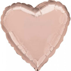 Rose Gold Heart Foil Balloons - The Party Room