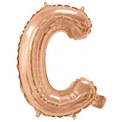 Rose Gold Foil Letter Balloons - C - The Party Room