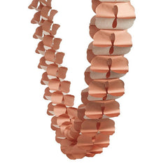 Metallic Rose Gold Honeycomb Garland - The Party Room