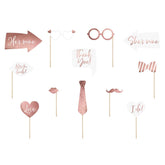 Wedding Photo Props 12pk - The Party Room