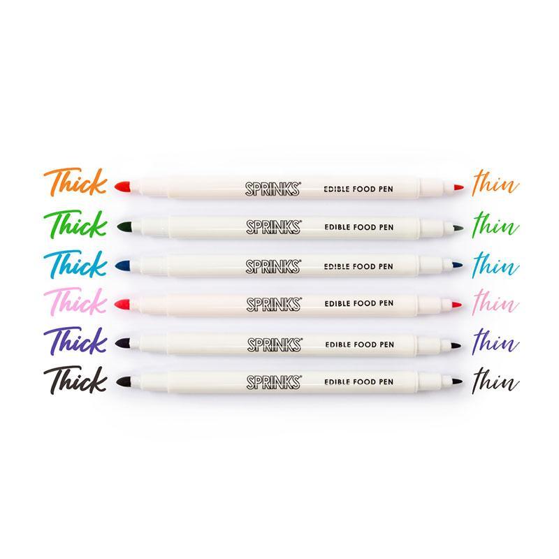 SPRINKS Pastel Colour Edible Food Pen Set (6 Pack) - The Party Room