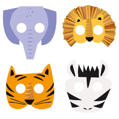 Safari Masks 8pk - The Party Room